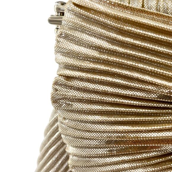 Womens Formal Handbag Clutch Crossbody Silver Gold Prom Holidays Wedding - Picture 6 of 6